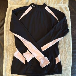 Pink and black Under Armor long sleeve shirt